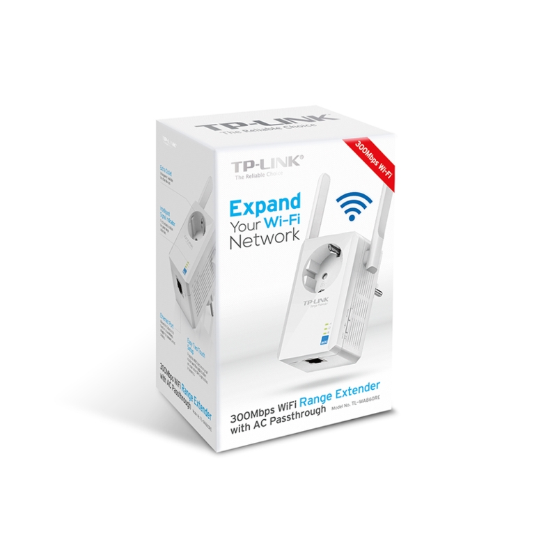 TP-Link TL-WA860RE N300 Усилитель Wi-Fi сигнала со встроенной розеткой