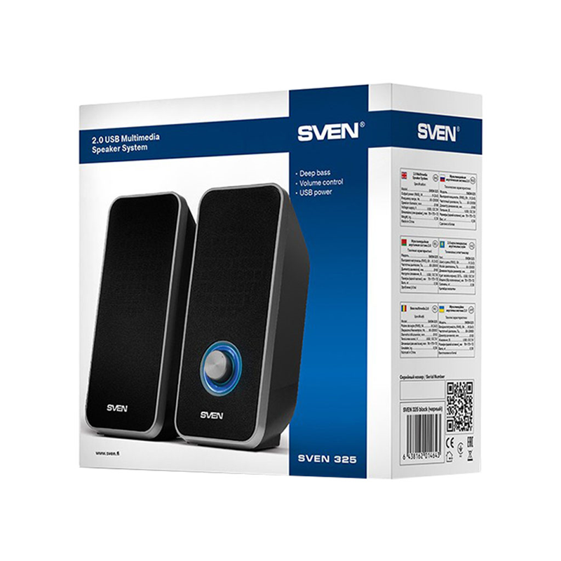Колонки Sven 325 2.0 черный 6Вт арт. SV-014643