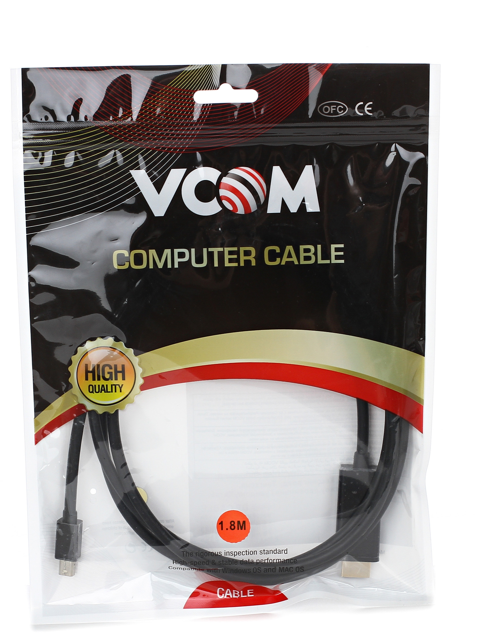 VCOM Mini DisplayPort M  —  HDMI M 1.8m