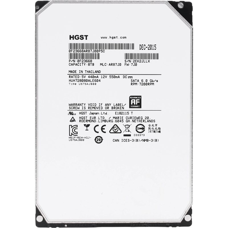 Hitachi Ultrastar He8 8Tb (HUH728080ALE604)
