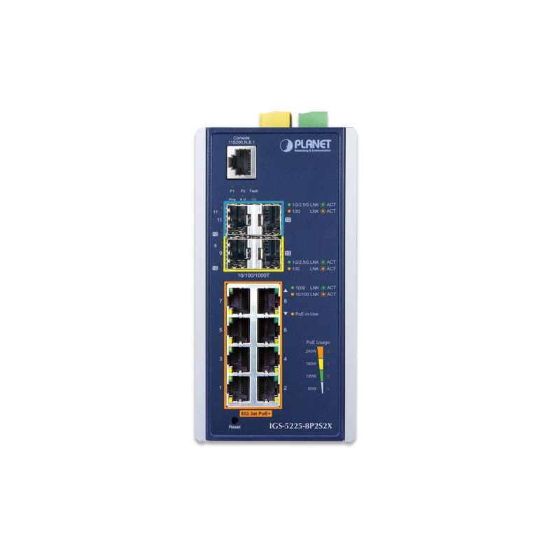 Коммутатор PLANET IGS-5225-8P2S2X