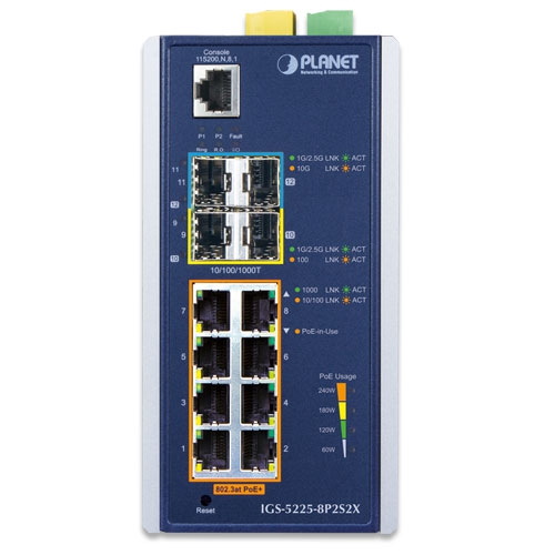 Коммутатор PLANET IGS-5225-8P2S2X