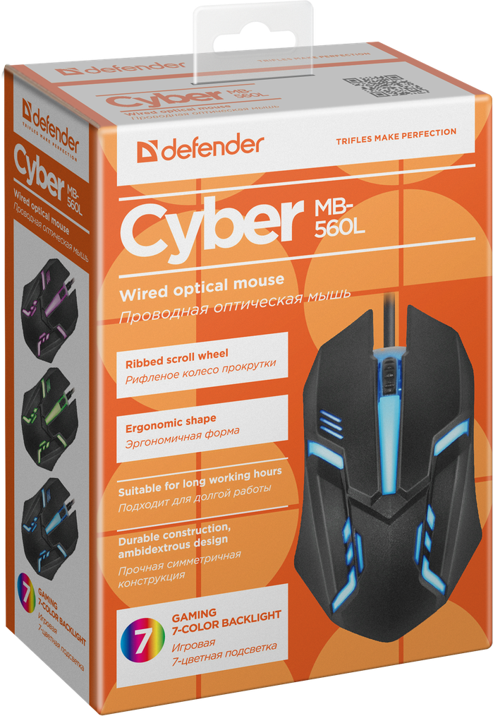 Defender Сyber MB-560L черный