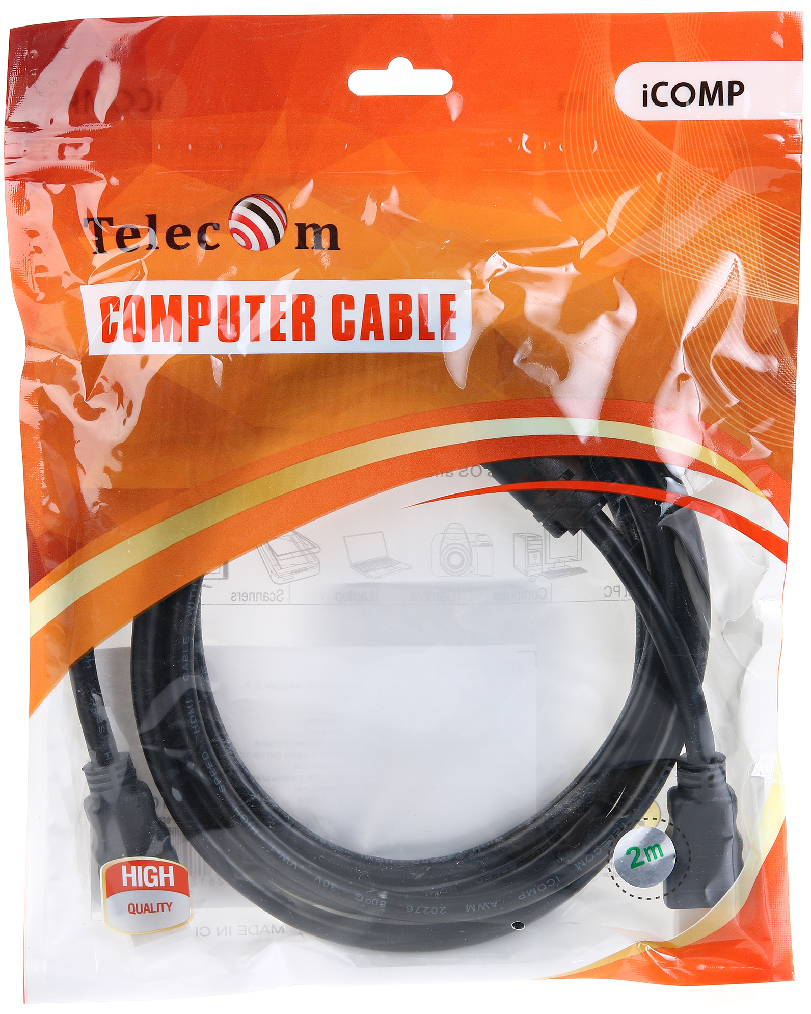 Telecom HDMI (m) - HDMI (m) 2м арт. TCG200F-2M