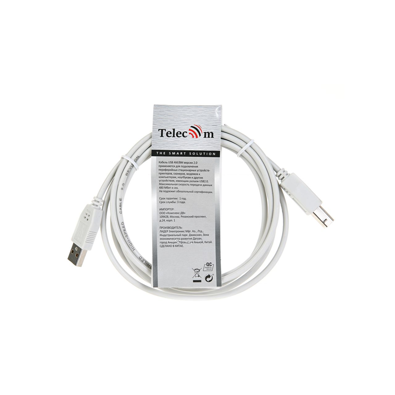 Telecom USB 2.0 Type-AM - USB 2.0 Type-BM 1.8м