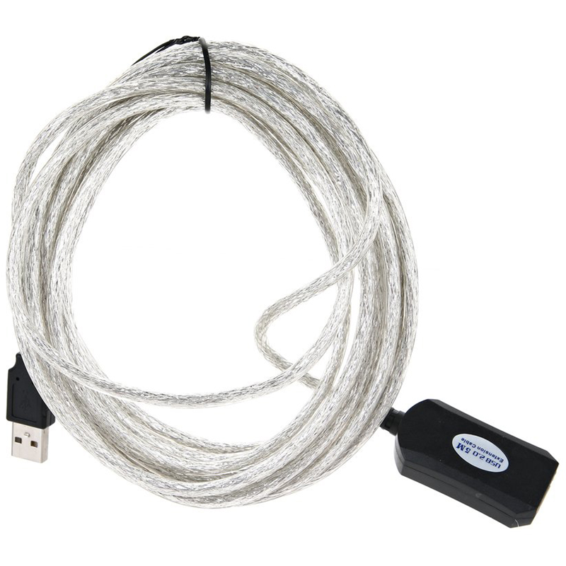 VCOM VUS7049-5M Кабель-адаптер USB2.0-repeater, удлинительный активный Af> 5м [6937510851348]