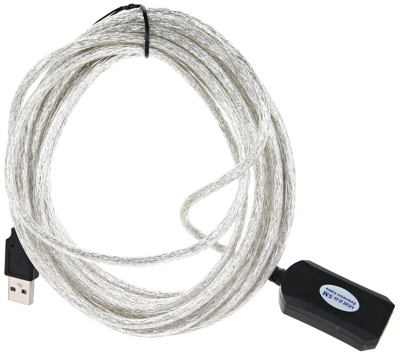 VCOM VUS7049-5M Кабель-адаптер USB2.0-repeater, удлинительный активный Af> 5м [6937510851348]