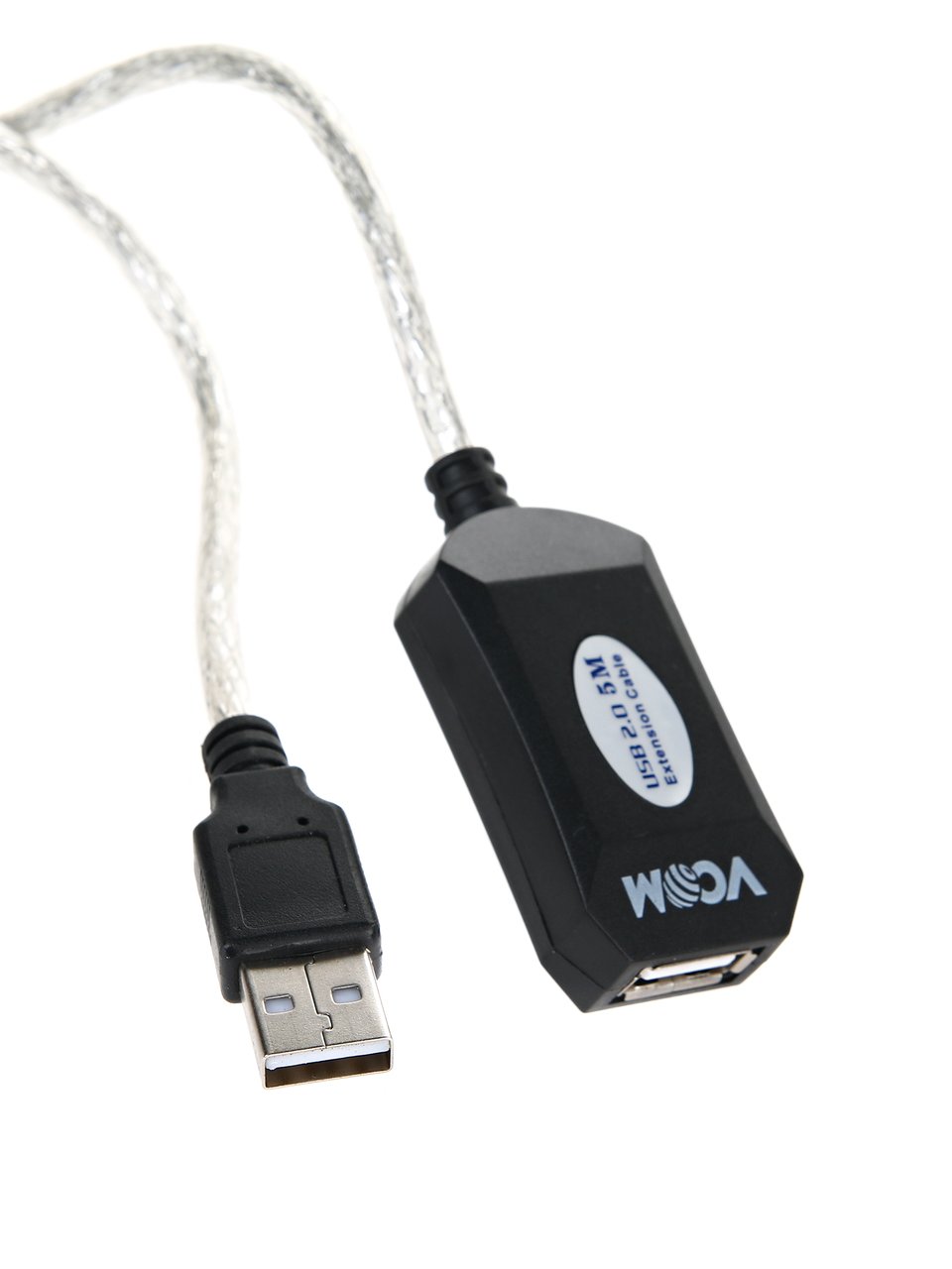VCOM VUS7049-5M Кабель-адаптер USB2.0-repeater, удлинительный активный Af> 5м [6937510851348]