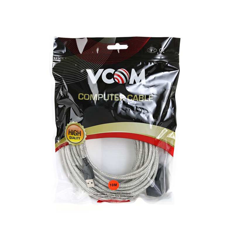 VCOM USB 2.0 Type-AM - USB 2.0 Type-AF 10м арт. VUS7049-10M