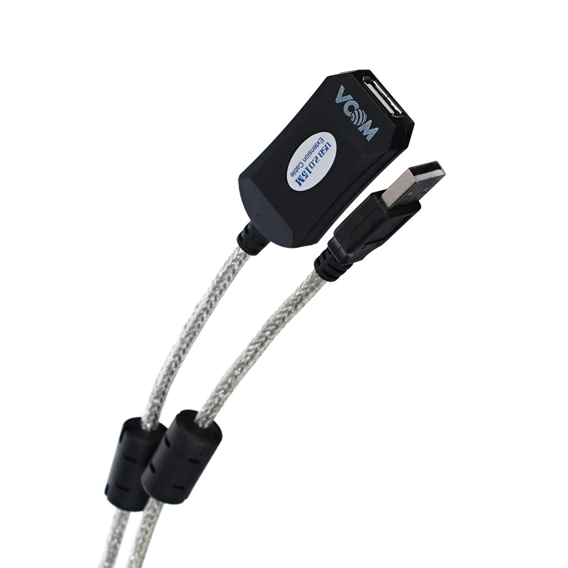 VCOM USB 2.0 Type-AM - USB 2.0 Type-AF 15м арт. VUS7049-15M