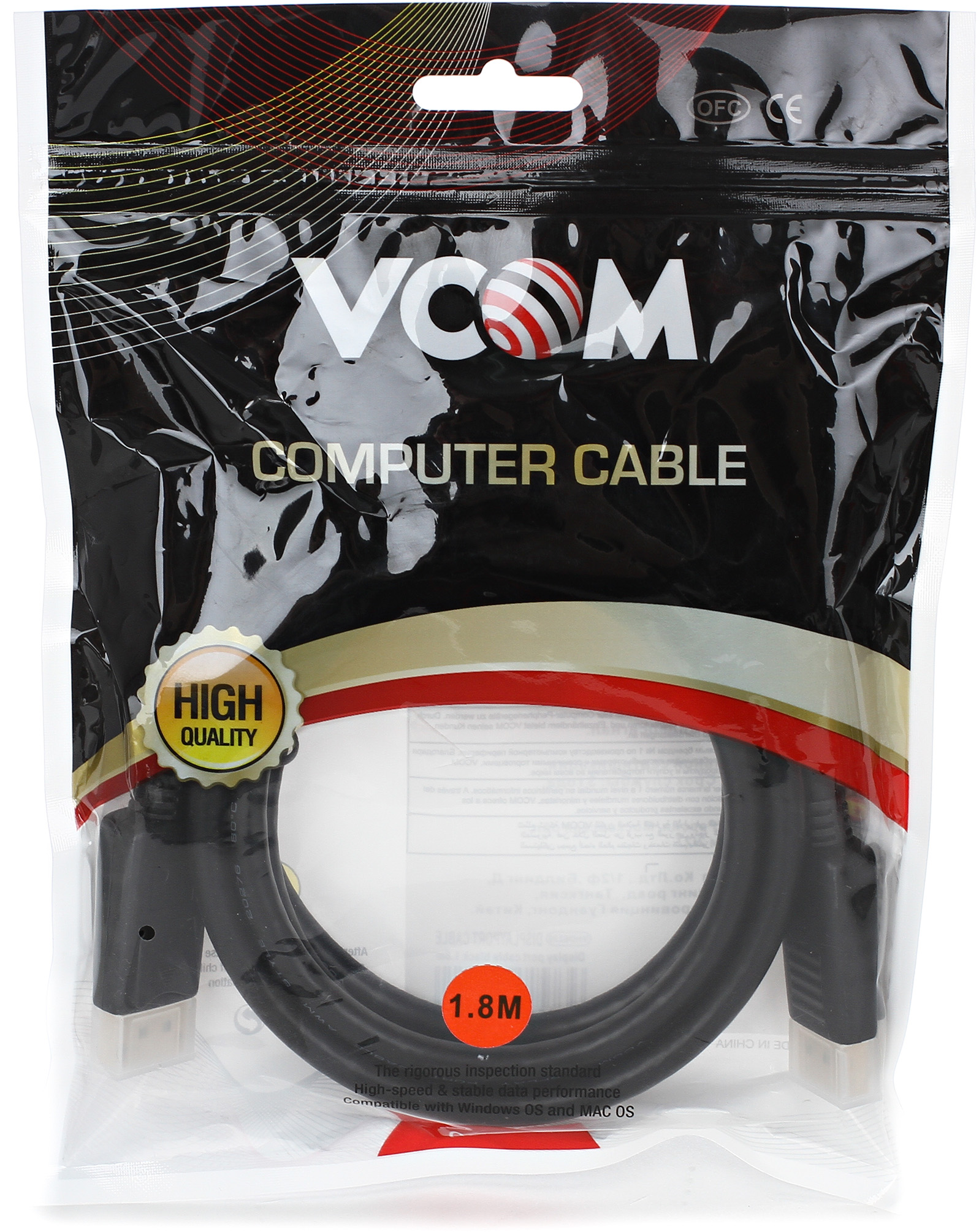 VCOM DisplayPort (m) - DisplayPort (m) 1.8м