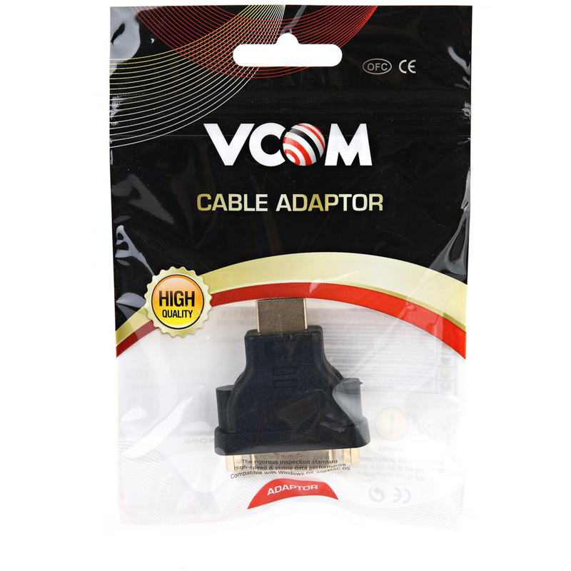 VCOM DVI-D 25F — HDMI 19M