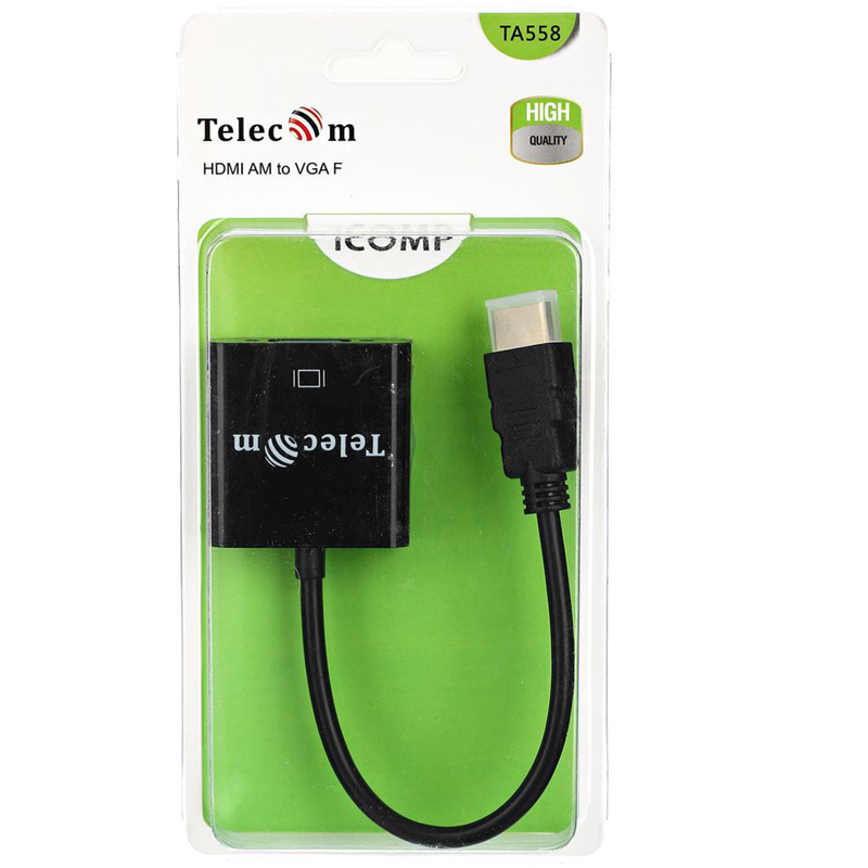 Telecom HDMI(M)  —  VGA(F)