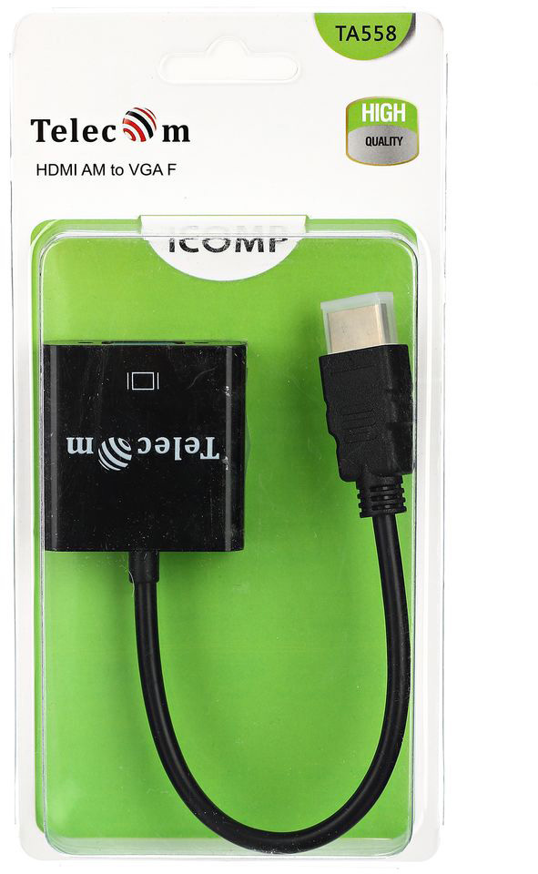 Telecom HDMI(M)  —  VGA(F)