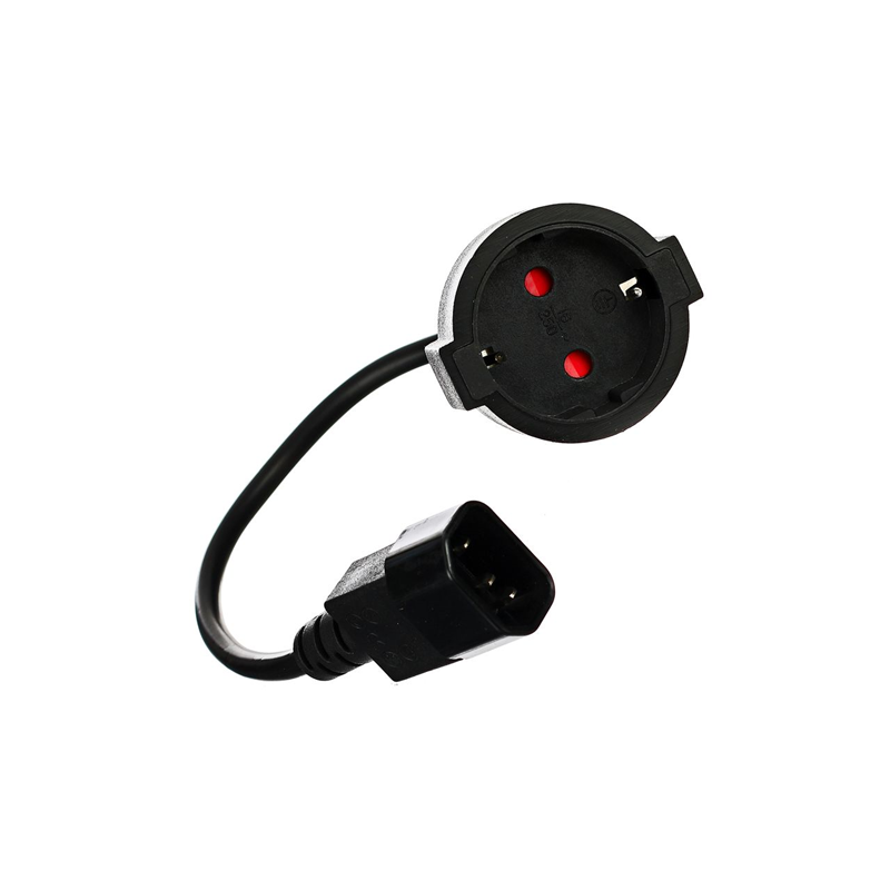 VCOM UPS -> розетка (IE-320 C14 to Socket Type-F) 3Gx0,75mm2