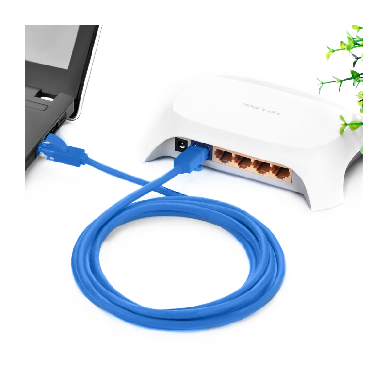 Greenconnect RJ45(m) - RJ45(m) Cat. 5e U/UTP PVC 5м синий GCR арт. GCR-LNC01-5.0m