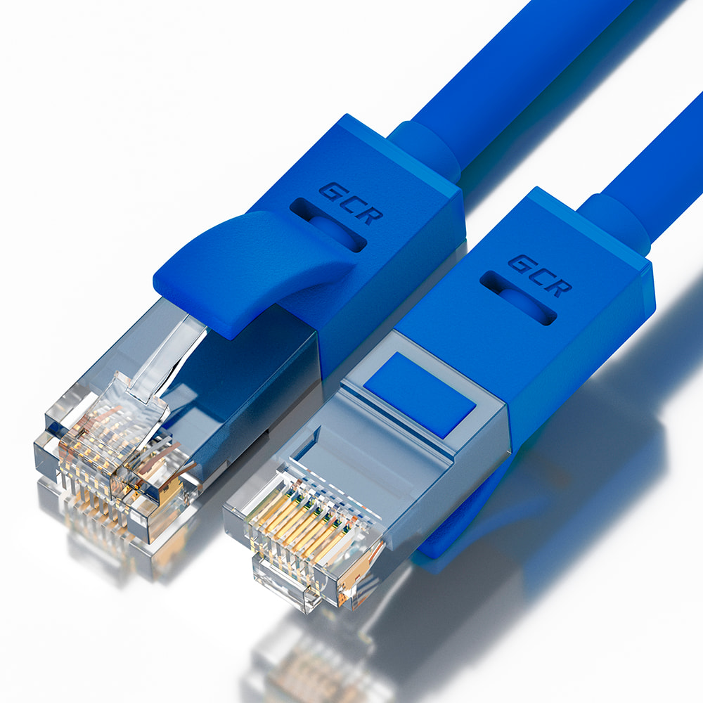 Greenconnect RJ45(m) - RJ45(m) Cat. 5e U/UTP PVC 5м синий GCR арт. GCR-LNC01-5.0m
