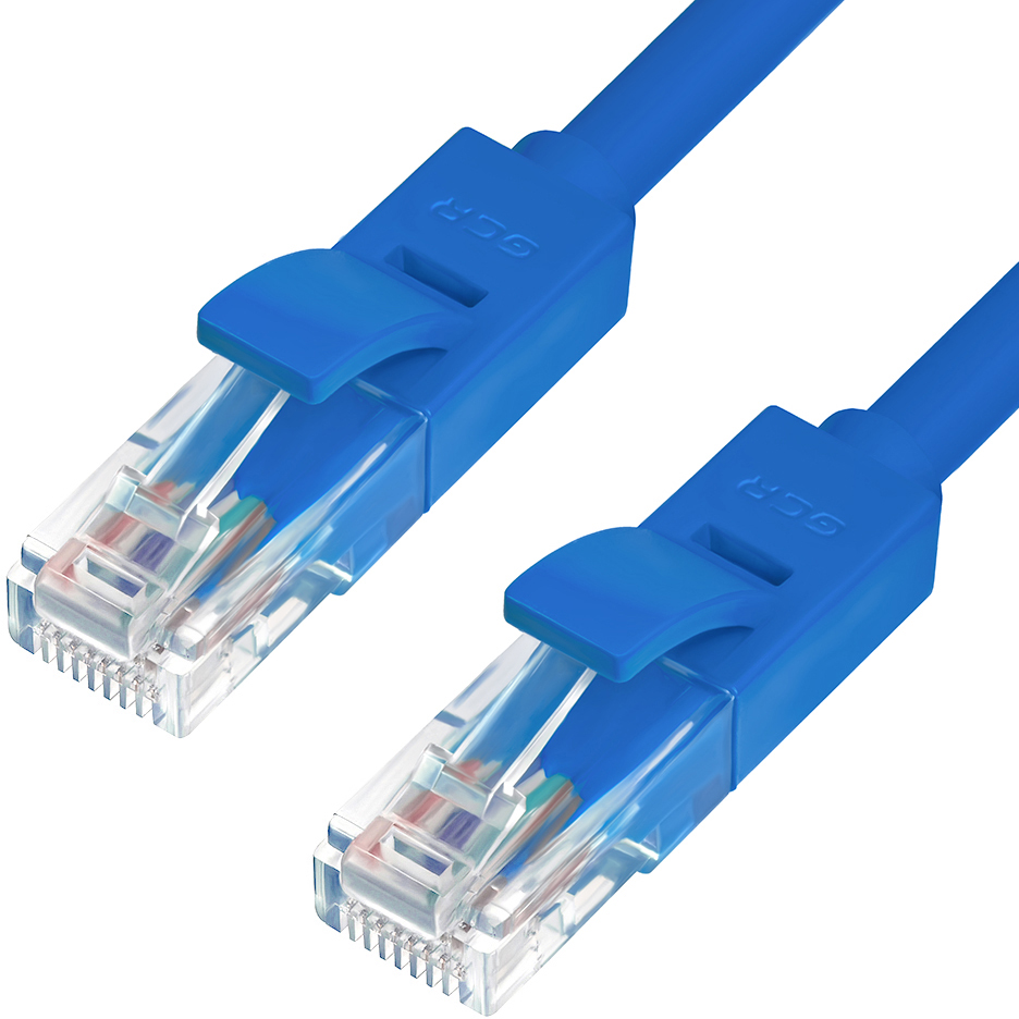 Greenconnect RJ45(m) - RJ45(m) Cat. 5e U/UTP PVC 5м синий GCR арт. GCR-LNC01-5.0m
