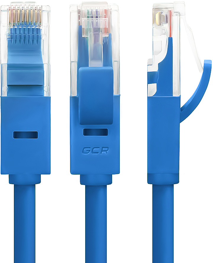 Greenconnect RJ45(m) - RJ45(m) Cat. 5e U/UTP PVC 5м синий GCR арт. GCR-LNC01-5.0m