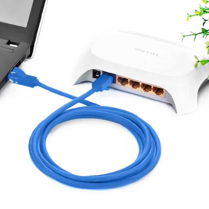 Greenconnect RJ45(m) - RJ45(m) Cat. 5e U/UTP PVC 5м синий GCR арт. GCR-LNC01-5.0m