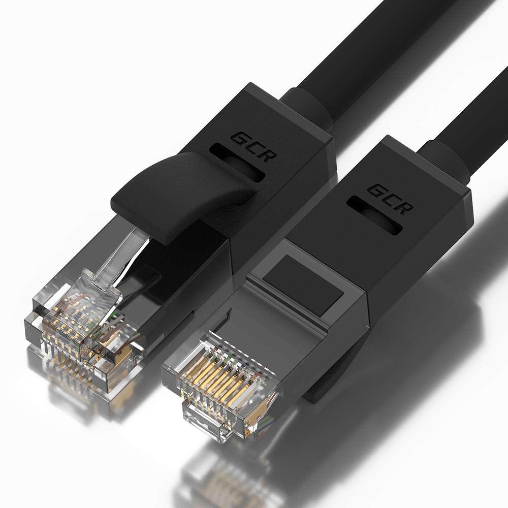 Greenconnect RJ45(m) - RJ45(m) Cat. 5e U/UTP PVC 4м чёрный