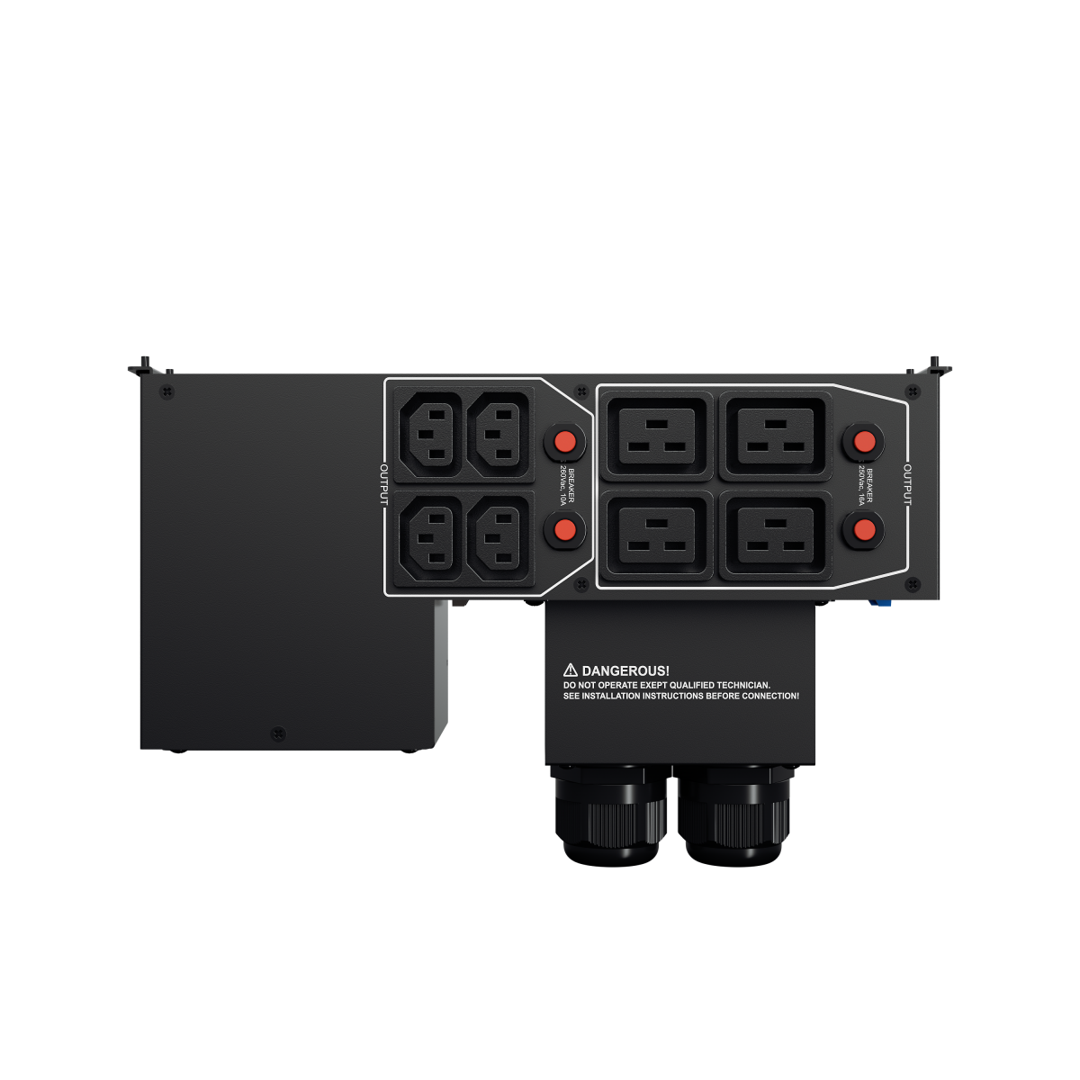 CyberPower Байпас MBP60AHVIEC82U 5кВа – 10кВа; 2U; Клемная колодка x 1; IEC C13 x 4; IEC C19 x 4; (ШхВхГ) 288 x 88 x 141; 2,8кг