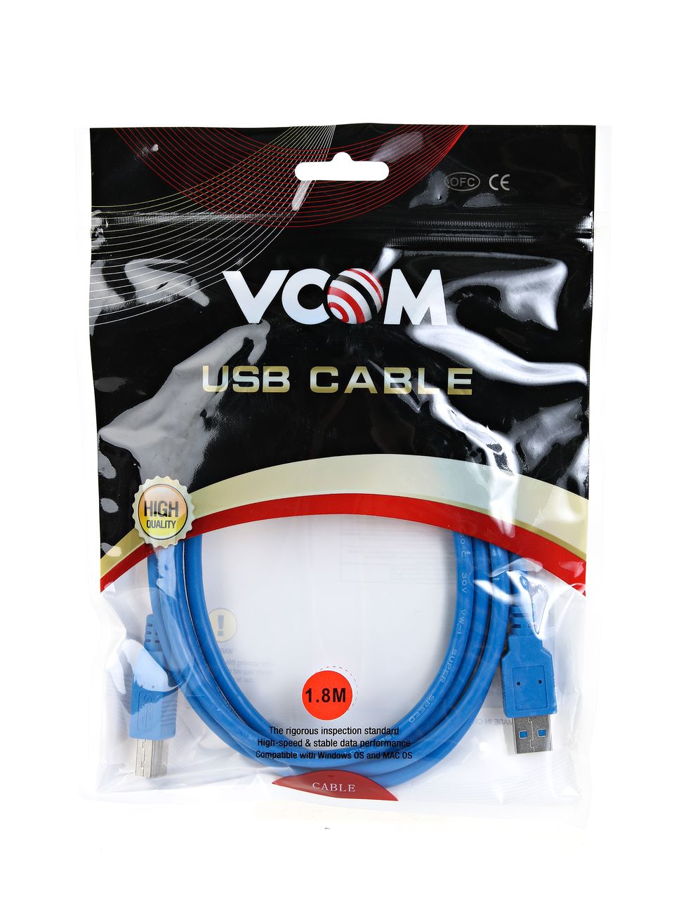VCOM USB 3.2 Type-AM - USB 3.2 Type-BM 1.8м