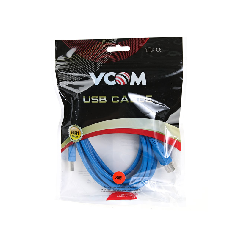 VCOM USB 3.2 Type-AM - USB 3.2 Type-BM 3м арт. VUS7070-3M