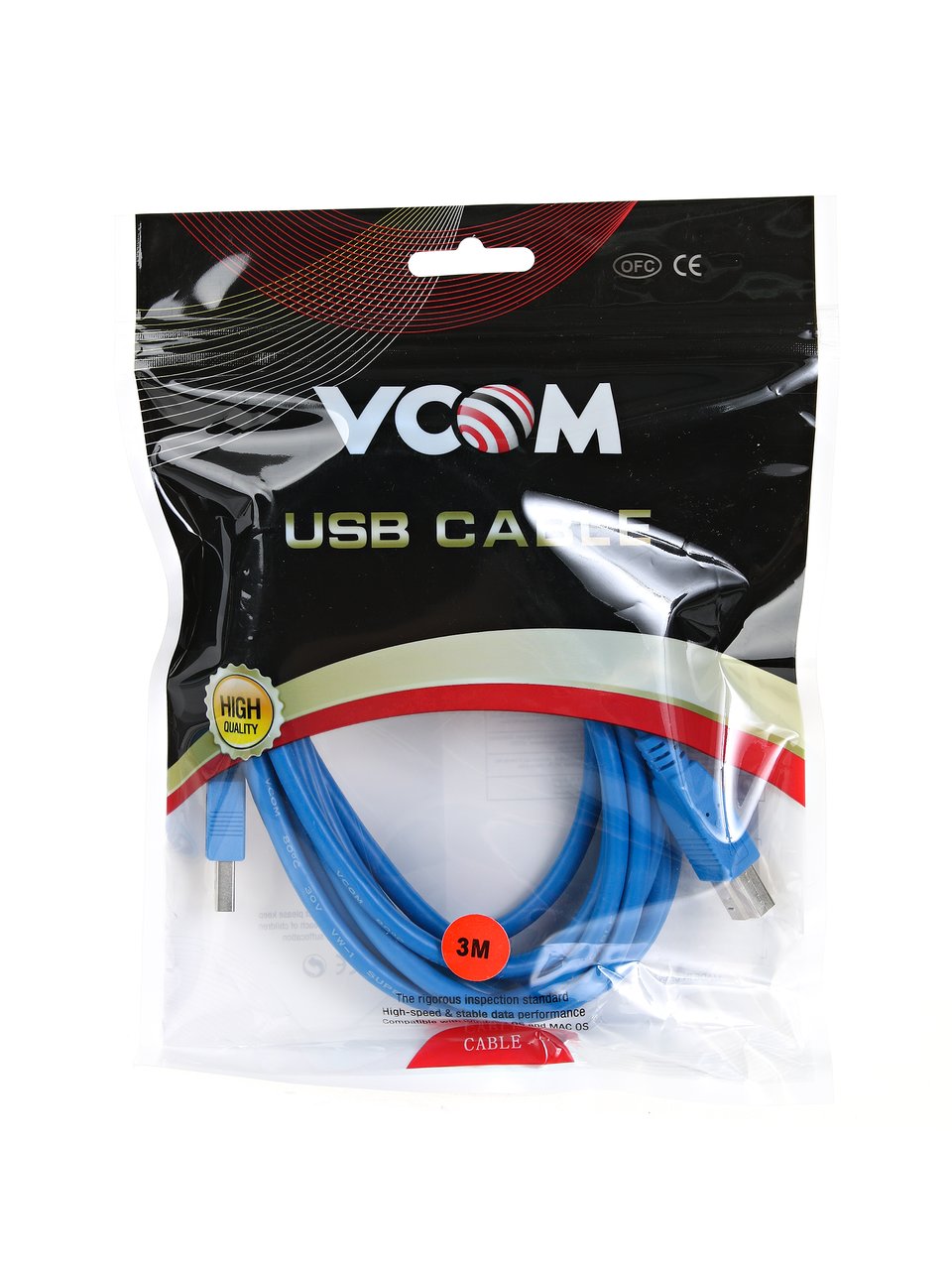 VCOM USB 3.2 Type-AM - USB 3.2 Type-BM 3м арт. VUS7070-3M