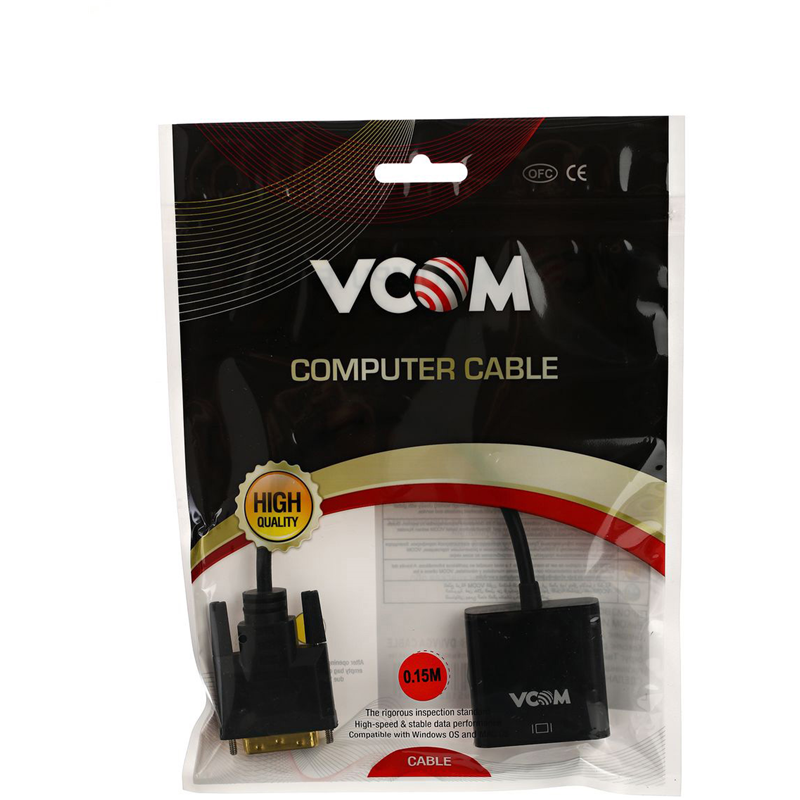 VCOM DVI-D 25M - VGA 15F