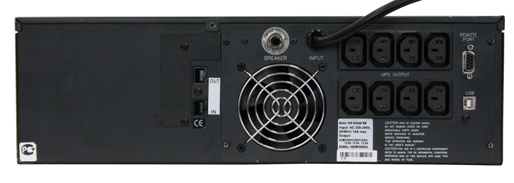 Powercom King Pro RM KIN-3000AP LCD
