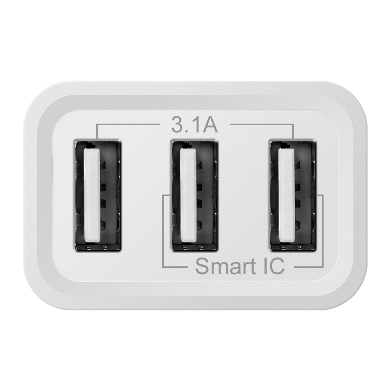 Defender UPA-31 белый, 3xUSB, 5V/3.1А арт. 83587