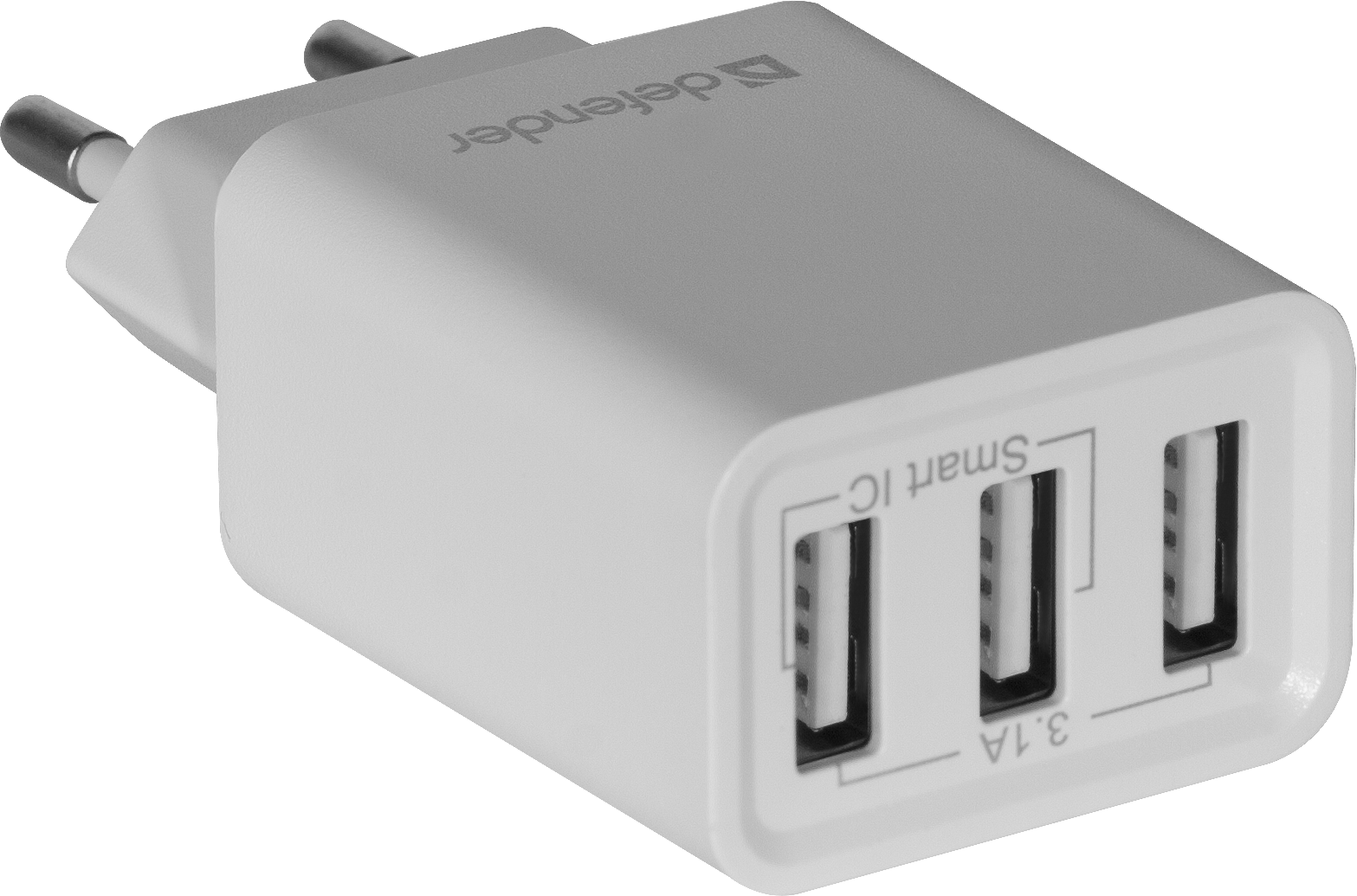 Defender UPA-31 белый, 3xUSB, 5V/3.1А арт. 83587