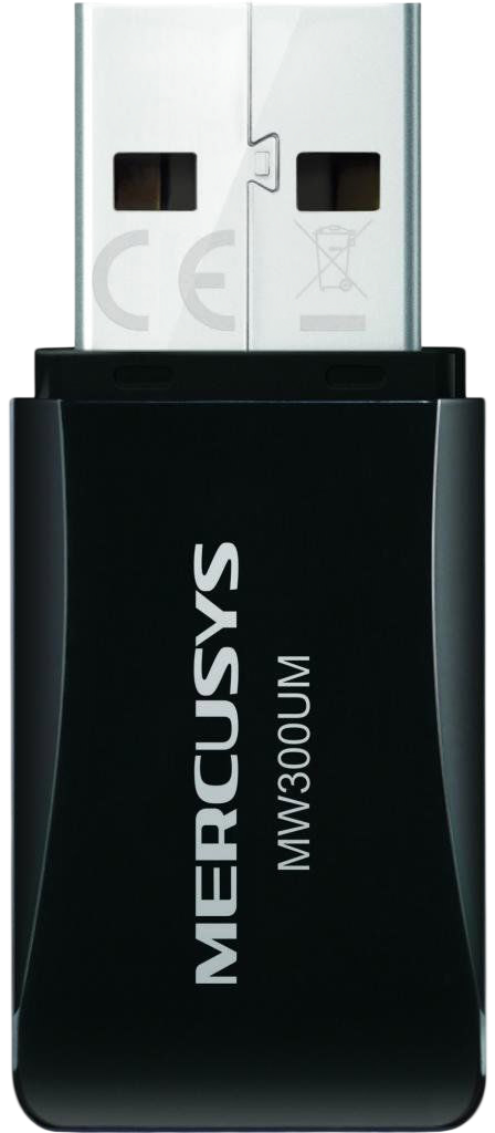 Mercusys MW300UM Компактный USB-адаптер с поддержкой Wi-Fi N300