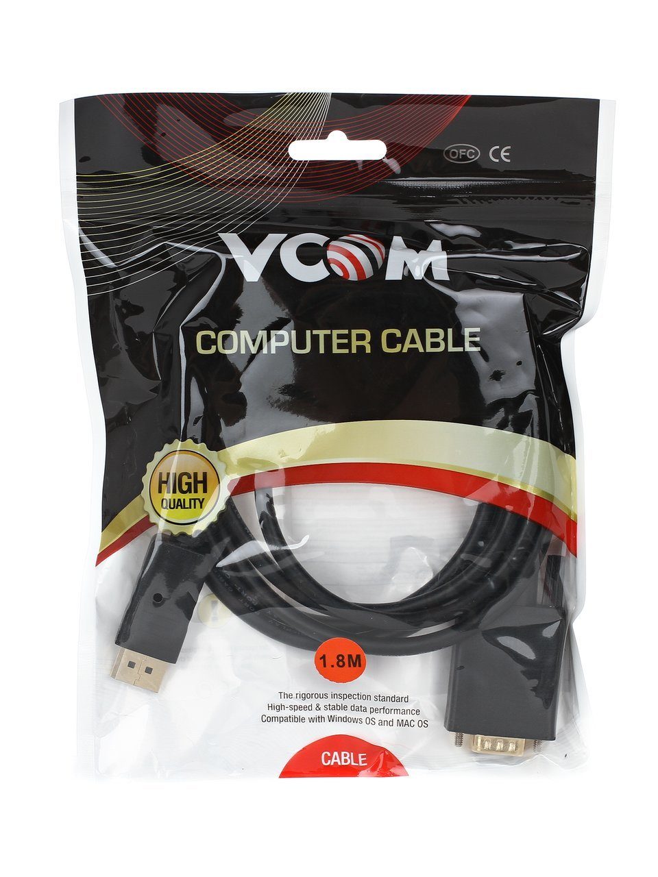 VCOM DisplayPort (m) to VGA (m)
