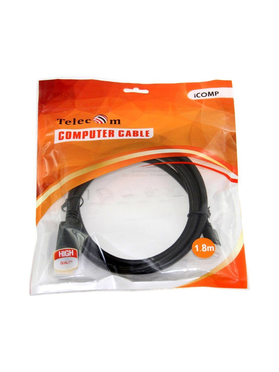 Telecom Mini DisplayPort (m) to DisplayPort (m)