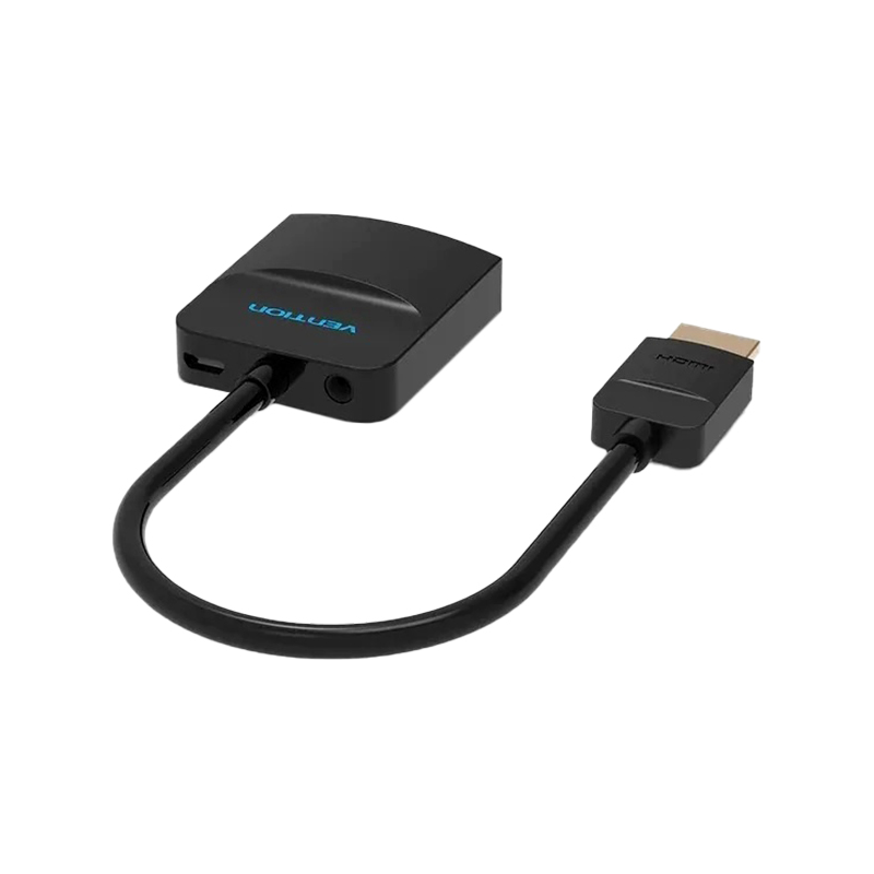 Мультимедиа конвертер Vention HDMI 19М/VGA F/mini Jack 3.5 mm F/micro USB 2.0 Type B F (ACHBB)
