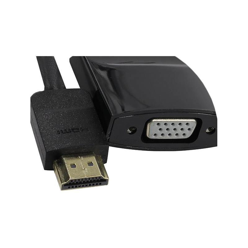 Мультимедиа конвертер Vention HDMI 19М/VGA F/mini Jack 3.5 mm F/micro USB 2.0 Type B F (ACHBB)