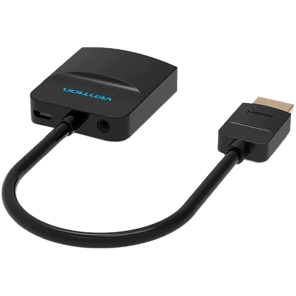 Мультимедиа конвертер Vention HDMI 19М/VGA F/mini Jack 3.5 mm F/micro USB 2.0 Type B F (ACHBB)