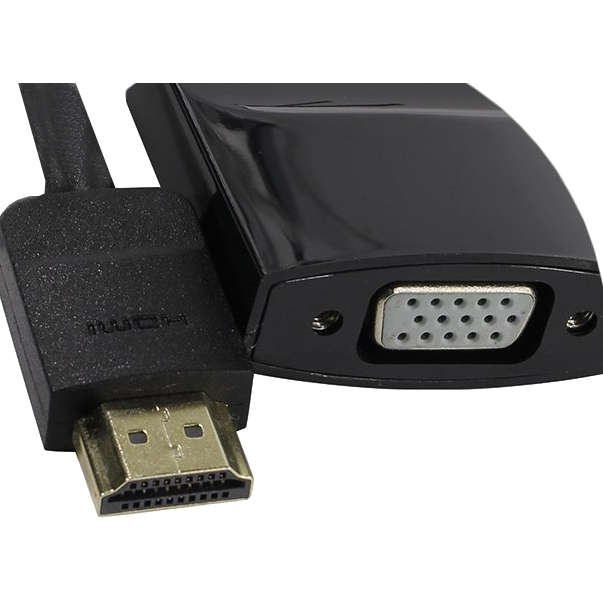 Мультимедиа конвертер Vention HDMI 19М/VGA F/mini Jack 3.5 mm F/micro USB 2.0 Type B F (ACHBB)