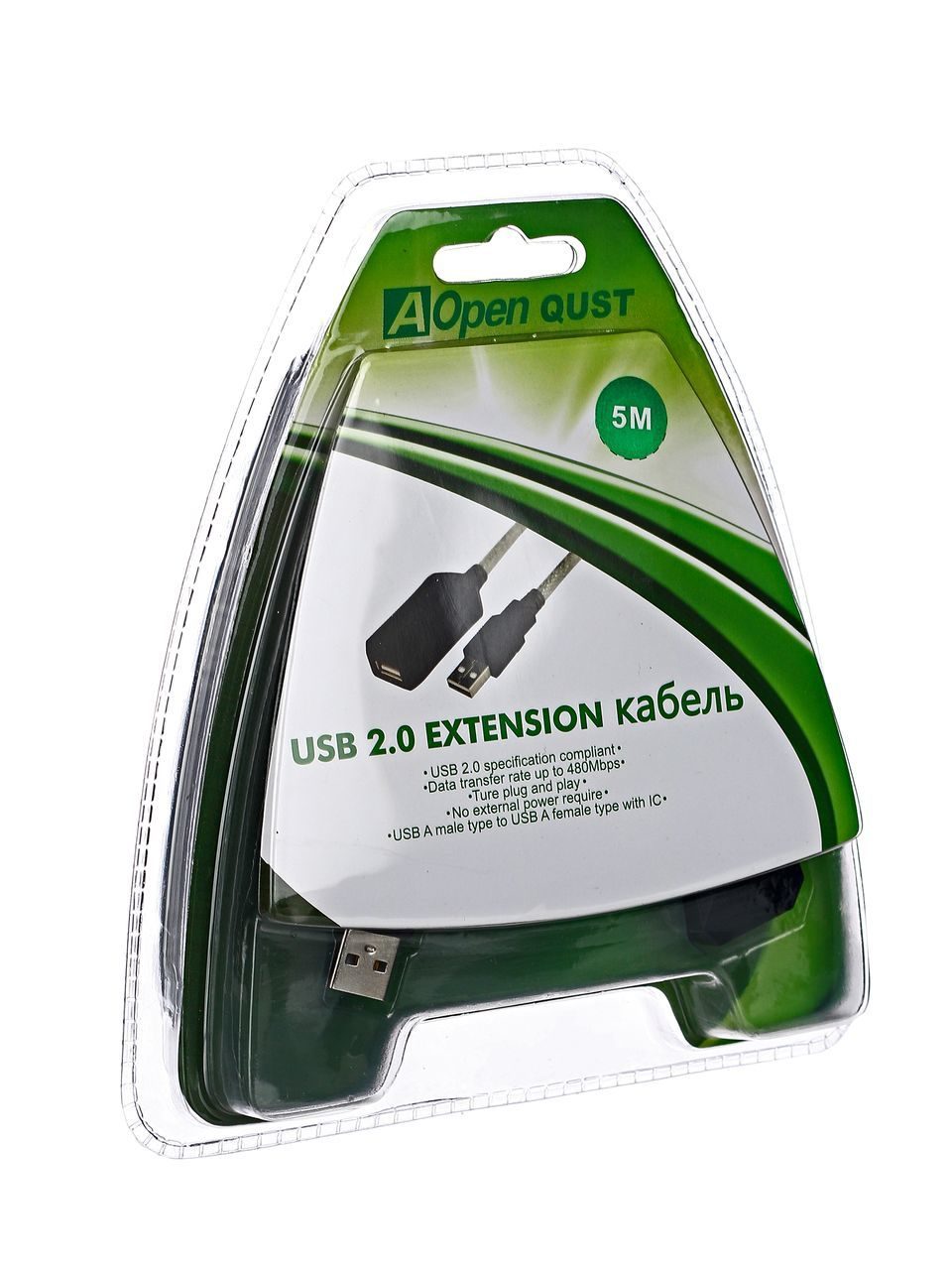 VCOM USB 2.0 Type-AM - USB 2.0 Type-AF 5м