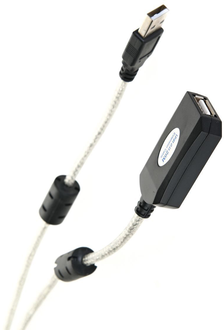 VCOM USB 2.0 Type-AM - USB 2.0 Type-AF 20м AOpen/Qust арт. ACU823-20M