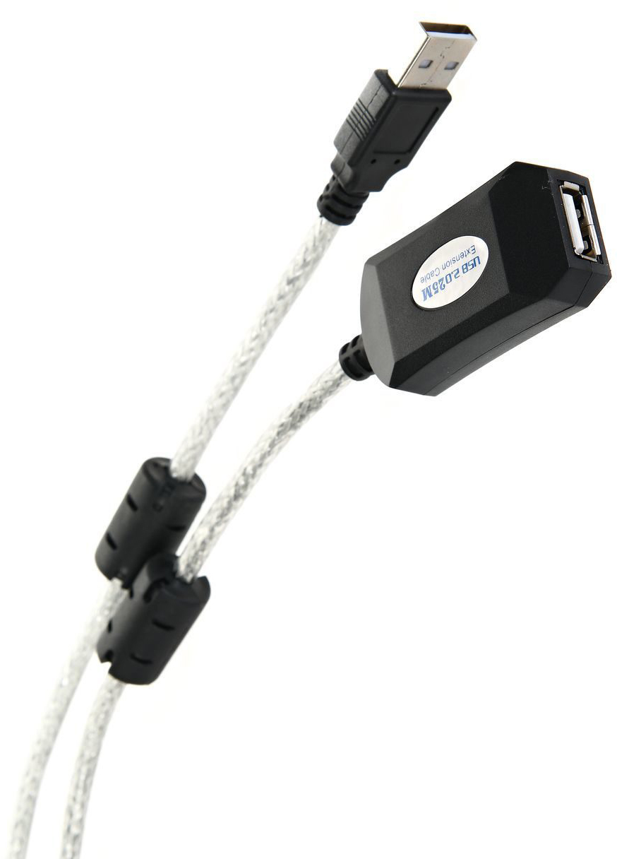 VCOM USB 2.0 Type-AM - USB 2.0 Type-AF 25м AOpen/Qust арт. ACU823-25M