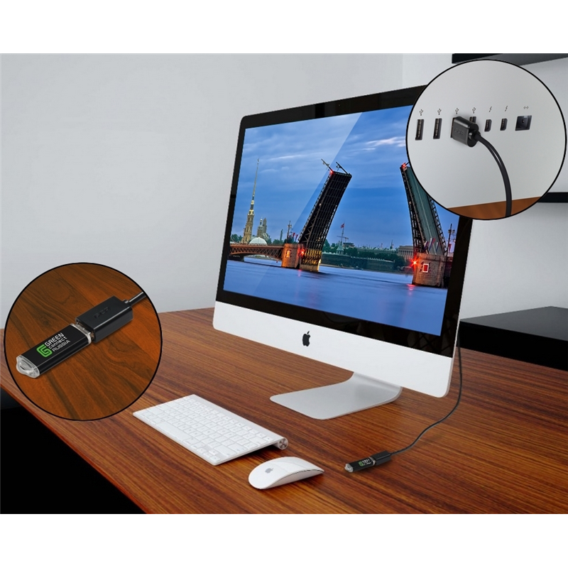 Greenconnect USB 2.0 Type-AM - USB 2.0 Type-AF