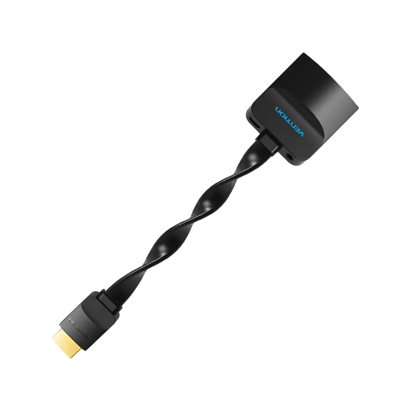 Мультимедиа конвертер Vention HDMI 19М/VGA F/mini Jack 3.5 mm F/micro USB 2.0 Type B F (ACKBB)