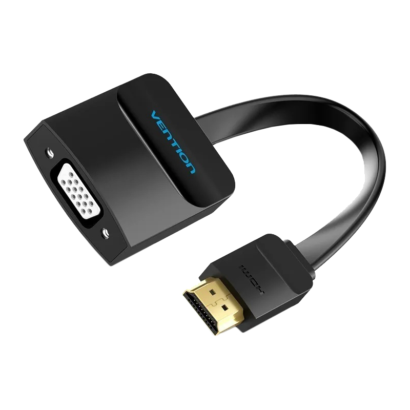 Мультимедиа конвертер Vention HDMI 19М/VGA F/mini Jack 3.5 mm F/micro USB 2.0 Type B F (ACKBB)