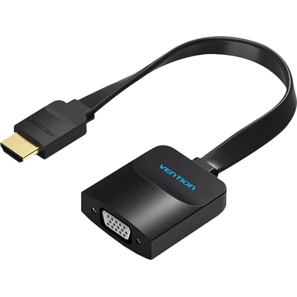 Мультимедиа конвертер Vention HDMI 19М/VGA F/mini Jack 3.5 mm F/micro USB 2.0 Type B F (ACKBB)