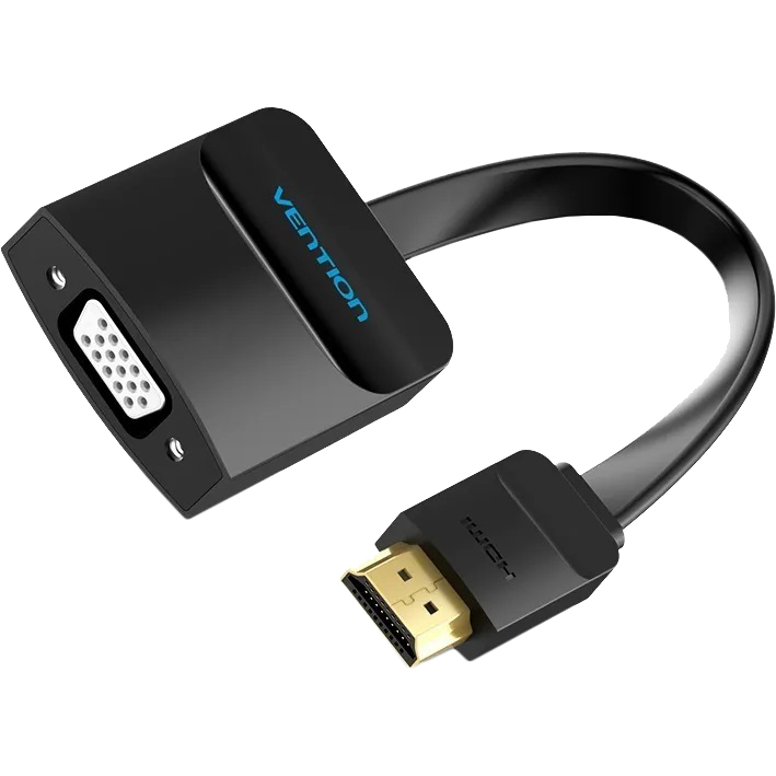 Мультимедиа конвертер Vention HDMI 19М/VGA F/mini Jack 3.5 mm F/micro USB 2.0 Type B F (ACKBB)