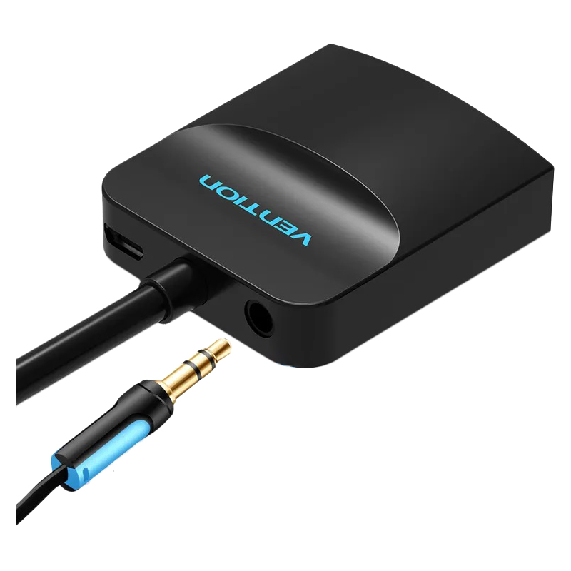 Мультимедиа конвертер Vention VGA M/HDMI F/mini Jack 3.5 mm F/micro USB 2.0 Type-B F (ACNBB)