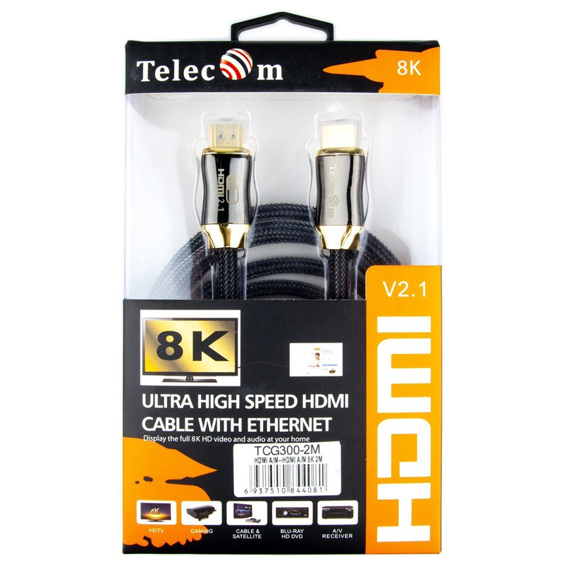 VCOM HDMI (m) - HDMI (m) 2м Telecom арт. TCG300-2M